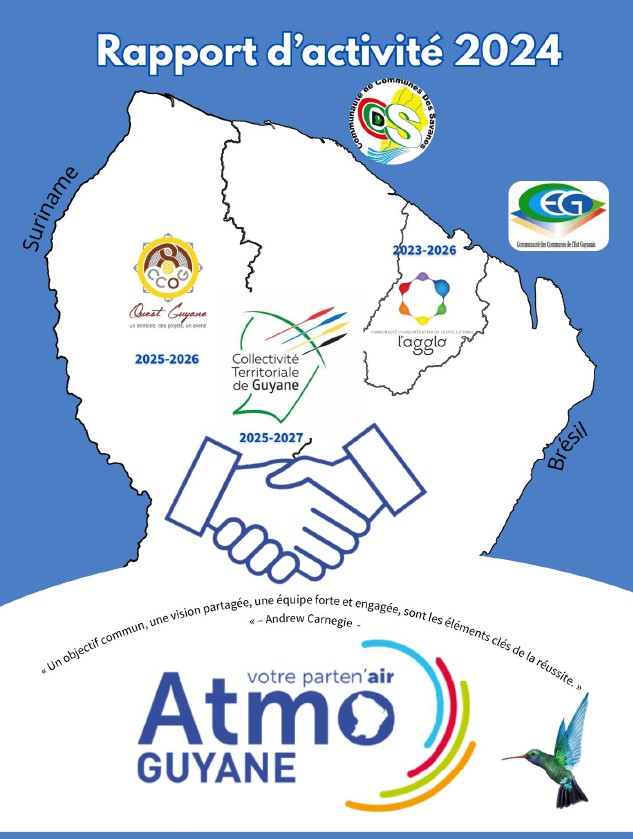 Atmo Guyane, La qualité de l'air en Guyane | Rapport d’activités 2024