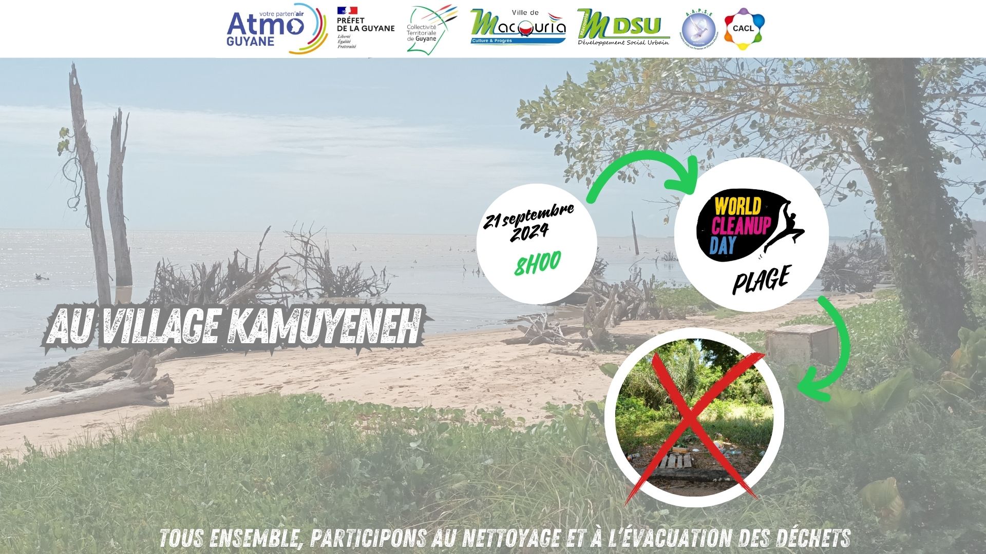 Atmo Guyane, La qualité de l'air en Guyane | Clean Up Day à la plage de ...