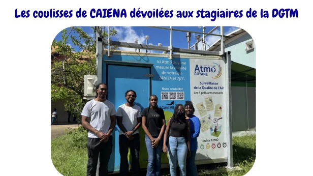 ATMO Guyane fait découvrir ses coulisses aux stagiaires de la DGTM