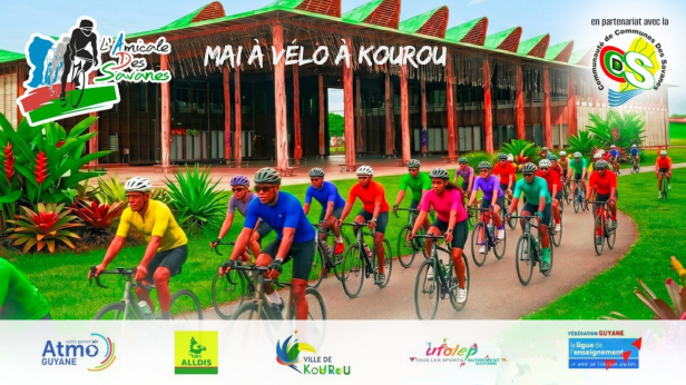 [RETOUR EN IMAGES] Clap de fin pour «&nbsp;Mai à Vélo&nbsp;» devant la Mairie de Kourou&nbsp;!
