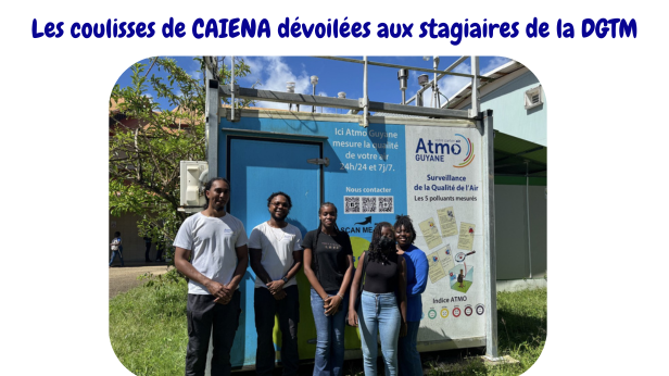 ATMO Guyane fait découvrir ses coulisses aux stagiaires de la DGTM