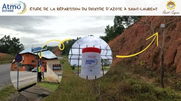 CAMPAGNE DE MESURES NO2 sur la commune de ST LAURENT DU MARONI