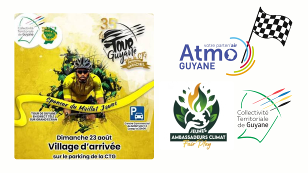 Tour de Guyane 2026&nbsp;: Atmo Guyane et la CTG sensibilisent petits et grands au Village Arrivée