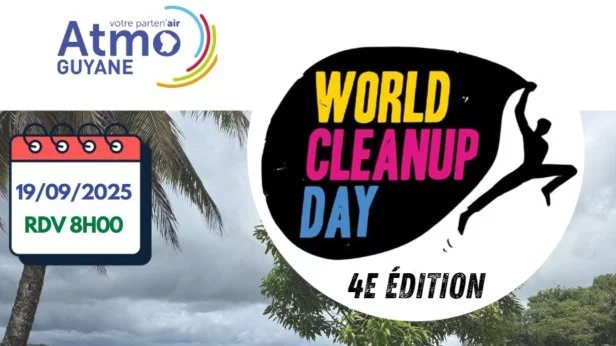 Atmo Guyane organise son 4ème Clean Up Day le...