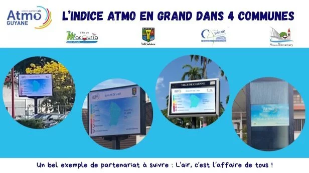 L’indice Atmo s’affiche désormais à Sinnamary, Macouria et Matoury&nbsp;! 