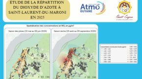 Étude de la répartition du dioxyde d’azote à Saint-Laurent-du-Maroni en 2025